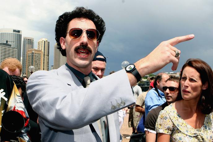 Sacha Baron Cohen Borat | Sacha Baron Cohen je na Twitterju ameriškega predsednika Donalda Trumpa podražil z besedami, da bo po 20. januarju ostal brez službe in bi zato morda lahko igral rasističnega bedaka v kakšnem njegovem filmu. | Foto Getty Images