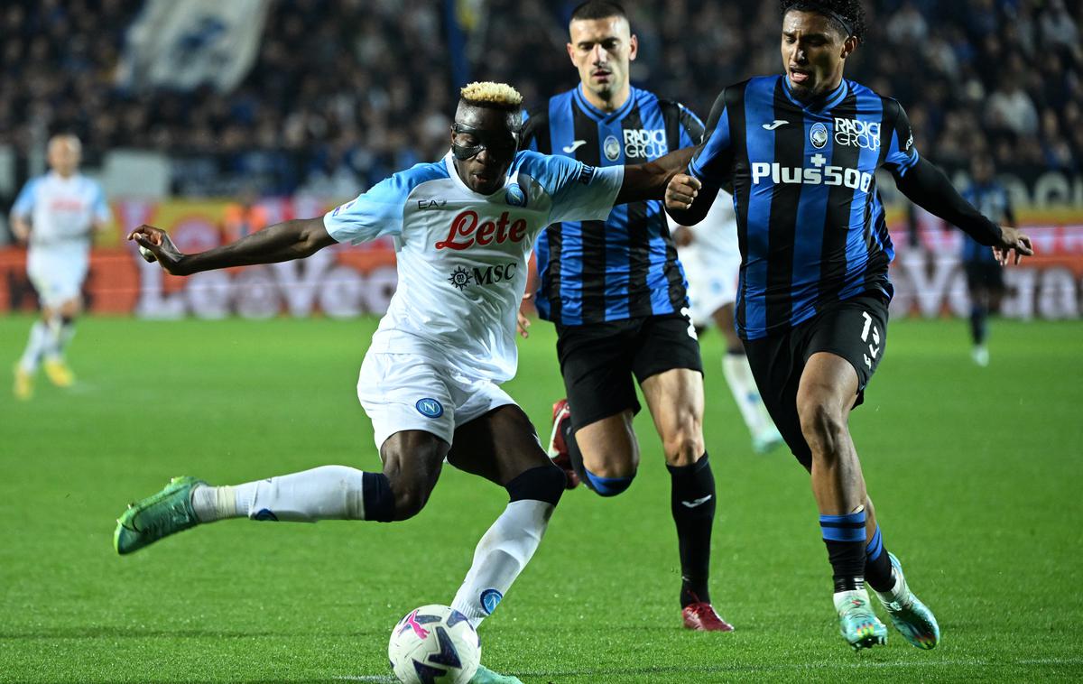 Victor Osimhen | Victor Osimhen je najboljši strelec serie A. V polno je zadel tudi v Bergamu. | Foto Reuters