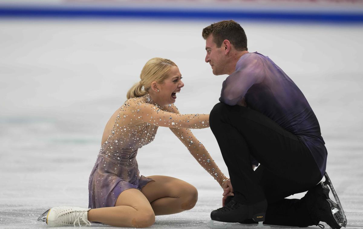 Alexa Knierim in Brandon Frazier | Američana Alexa Knierim in Brandon Frazier sta svetovno prvenstvo končala v solzah. Solzah sreče. | Foto Guliverimage