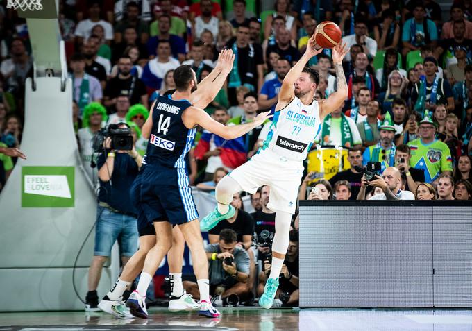 prijateljska tekma Slovenija Grčija Luka Dončić | Foto: Blaž Weindorfer/Sportida