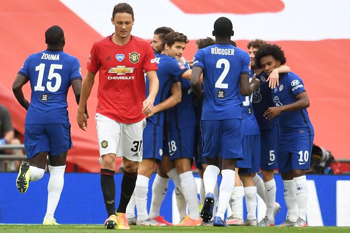 Manchester Utd - Chelsea | Chelsea je v polfinalu izločil Manchester United. | Foto Reuters