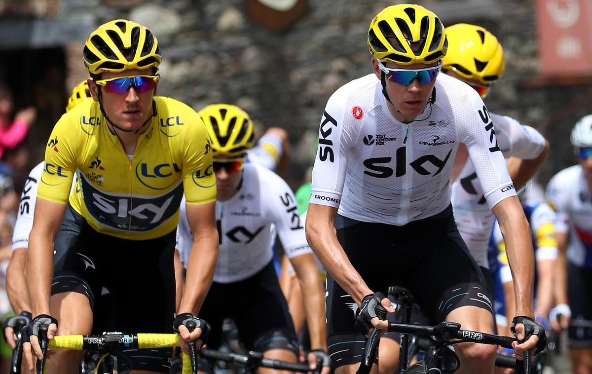 Geraint Thomas Chris Froome | Geraint Thomas in Chris Froome bosta zaradi utrujenosti izpustila letošnje svetovno kolesarsko prvenstvo v Innsbrucku. | Foto Getty Images