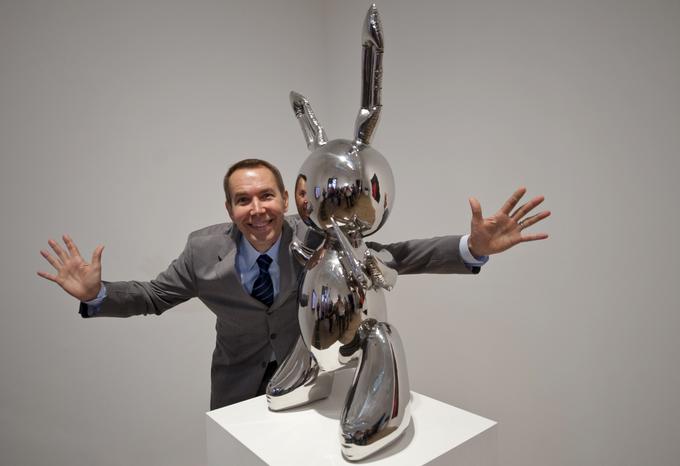 Leta 2019 je Jeff Koons na dražbi Christie's svojo umetnino "zajec" prodal za rekordnih 91,1 milijona dolarjev. | Foto: Reuters