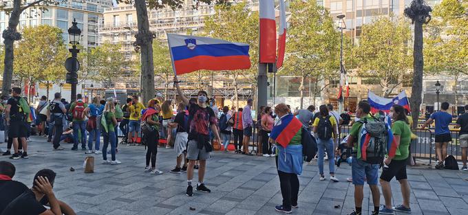 Slovenski navijači Pariz | Foto: Damjan Medica