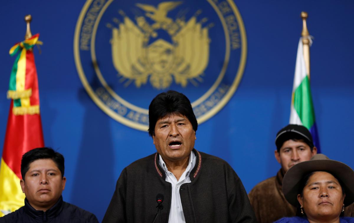 Evo Morales |  Moralesovi nasprotniki oporekajo njegovi zmagi v prvem krogu volitev. | Foto Reuters