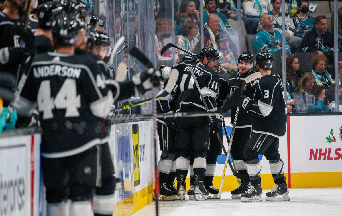 Los Angeles Kings Anže Kopitar | Anže Kopitar je s petim golom potrdil zmago Los Angeles Kingsov. | Foto Reuters