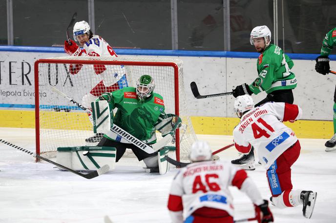 IceHL: HK SŽ Olimpija - KAC, dobrodelnost za Aleša Kranjca | Olimpija je premagala Celovec. Junak tekme je bil mladi vratar Luka Kolin, ki je ustavil kar 44 strelov na svoja vrata. | Foto www.alesfevzer.com