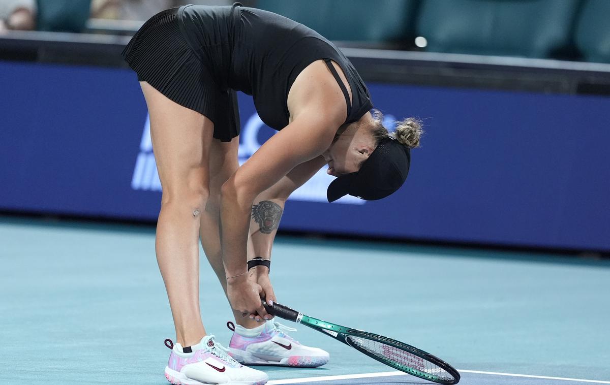 Arina Sabalenka | Arina Sabalenka se je poslovila od turnirja. | Foto Guliverimage