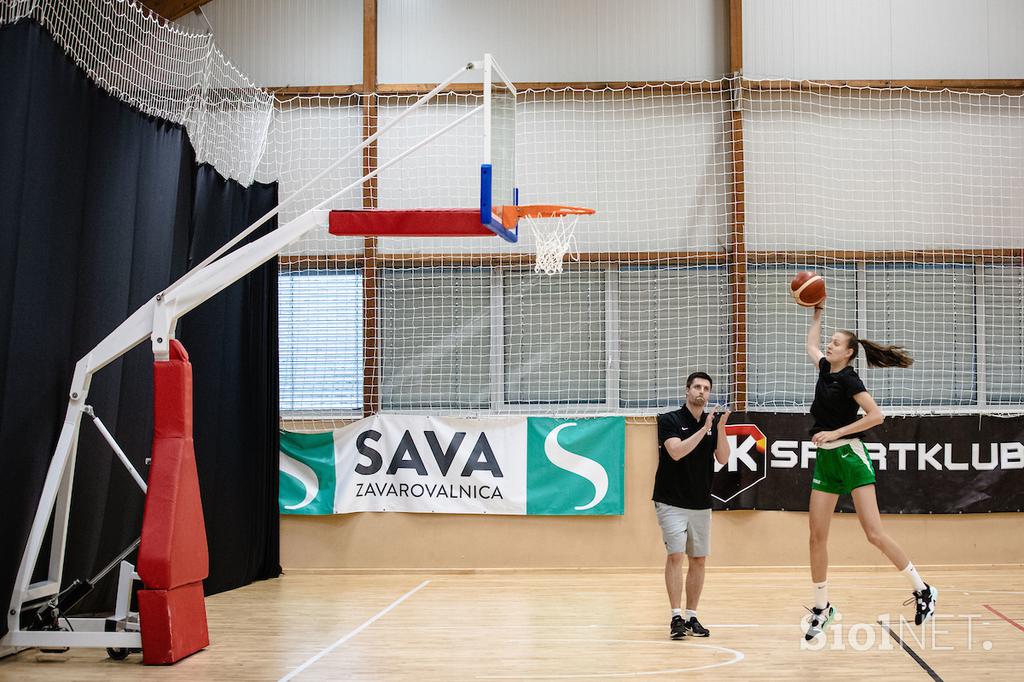 Trening ženske košarkarske reprezentance