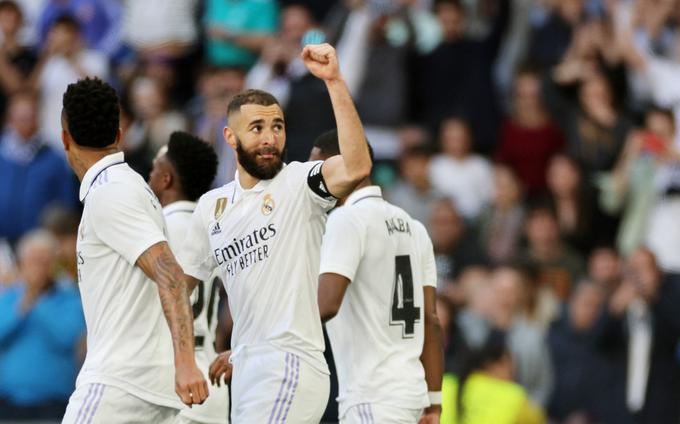 Karim Benzema se je podpisal pod tri zadetke. | Foto: Reuters