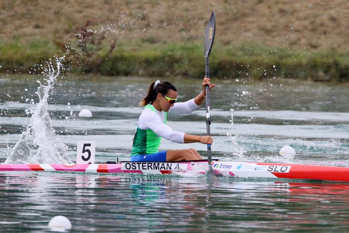 "Ni bilo tako dobro na startu, ker me je tam dolgo popravljal starter," je zaupala evropska podprvakinja Anja Osterman. | Foto: Nina Jelenc