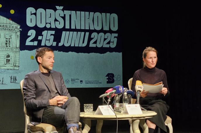 Borštnikovo 2025 | Umetniški direktor festivala Aleš Novak in selektorica tekmovalnega programa Ajda Rooss | Foto STA