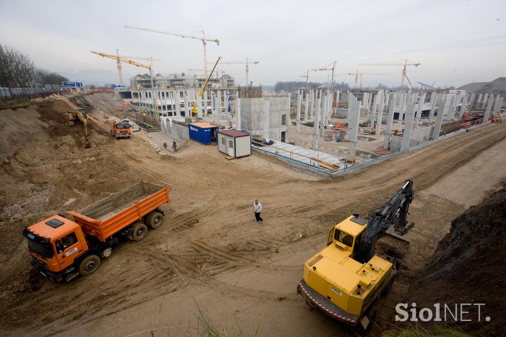 Štadion Stožice. Gradnja.