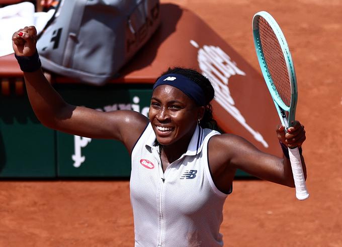 Coco Gauff je prvi niz izgubila, naslednja dva pa dobila. | Foto: Reuters