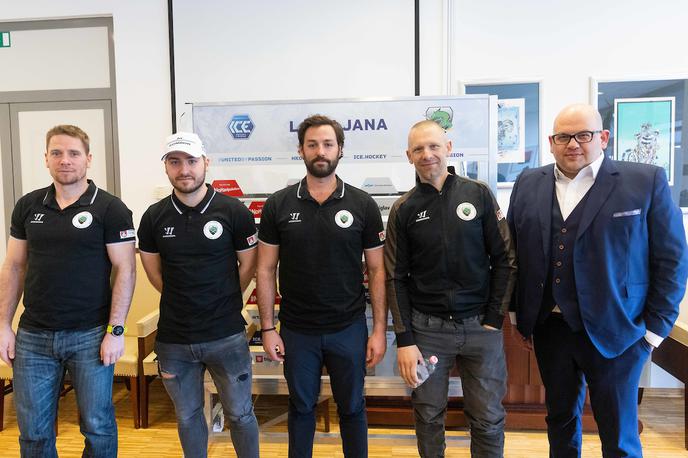 HK Olimpija novinarska konferenca pred četrtfinalom IceHL | HK SŽ Olimpija v sredo začenja četrtfinale lige lceHL, v katerem ji bo nasproti stal Beljak. | Foto Vid Ponikvar/Sportida