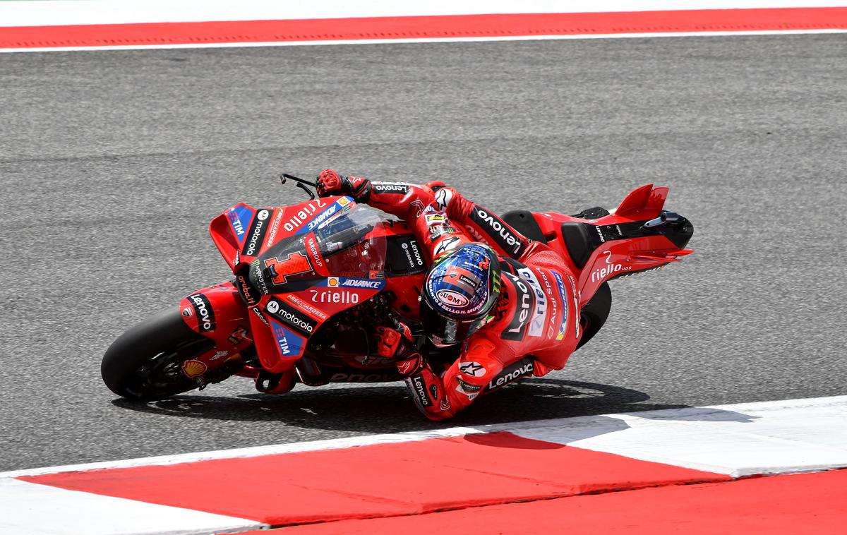 Francesco Bagnaia | Francesco Bagnaia je bil danes najhitrejši v Avstriji. | Foto Reuters