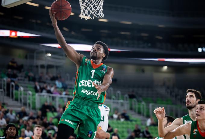 Ferrell je bil z 20 točkami prvi strelec Cedevite Olimpije. | Foto: Vid Ponikvar/Sportida