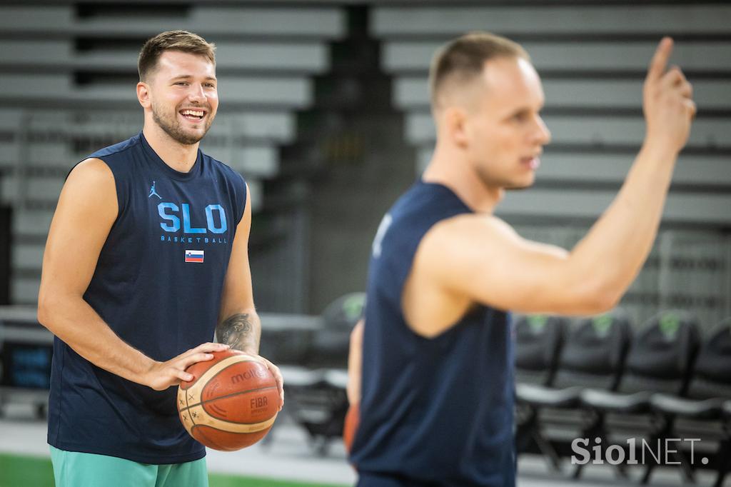 slovenska košarkarska reprezentanca trening