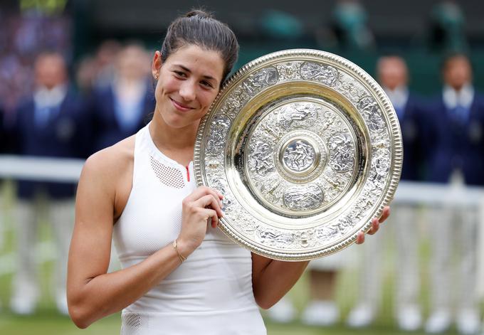 Garbine Muguruza je v Wimbledonu osvojila drugo lovoriko na turnirjih za grand slam. | Foto: Reuters