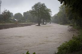 Visoka voda, poplave, dež, padavine.