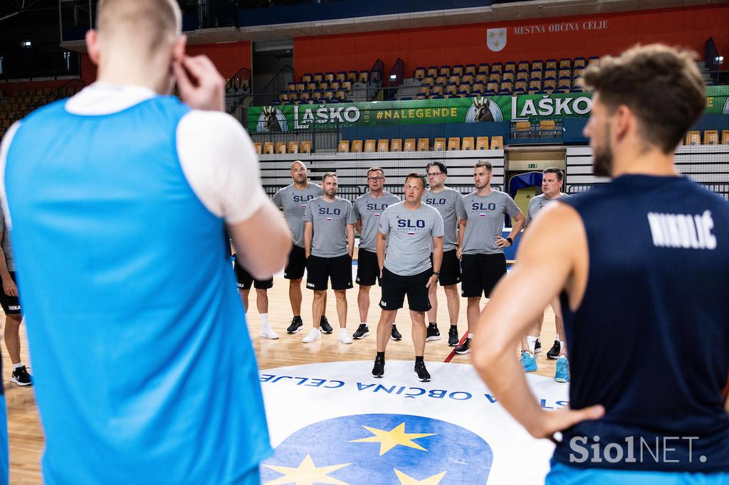 slovenska košarkarska reprezentanca trening