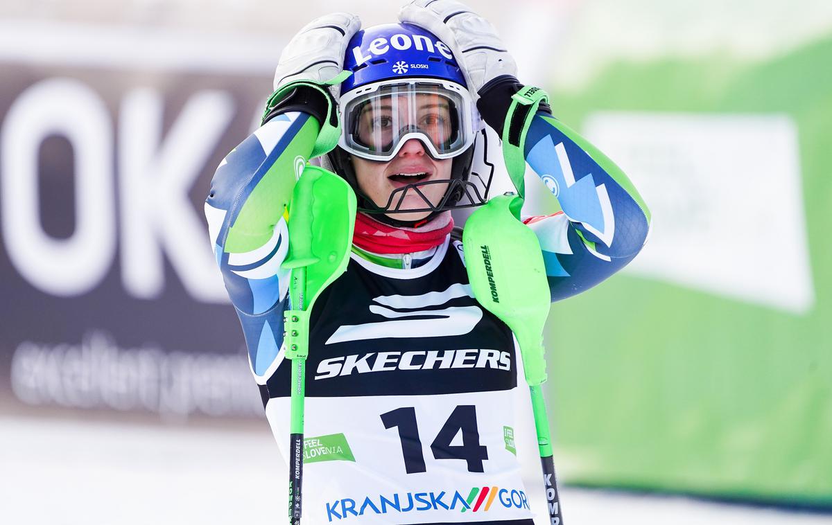 Kranjska Gora Andreja Slokar | Andreja Slokar je ob prihodu v cilj finalne vožnje prevzela vodstvo. | Foto Filip Barbalič