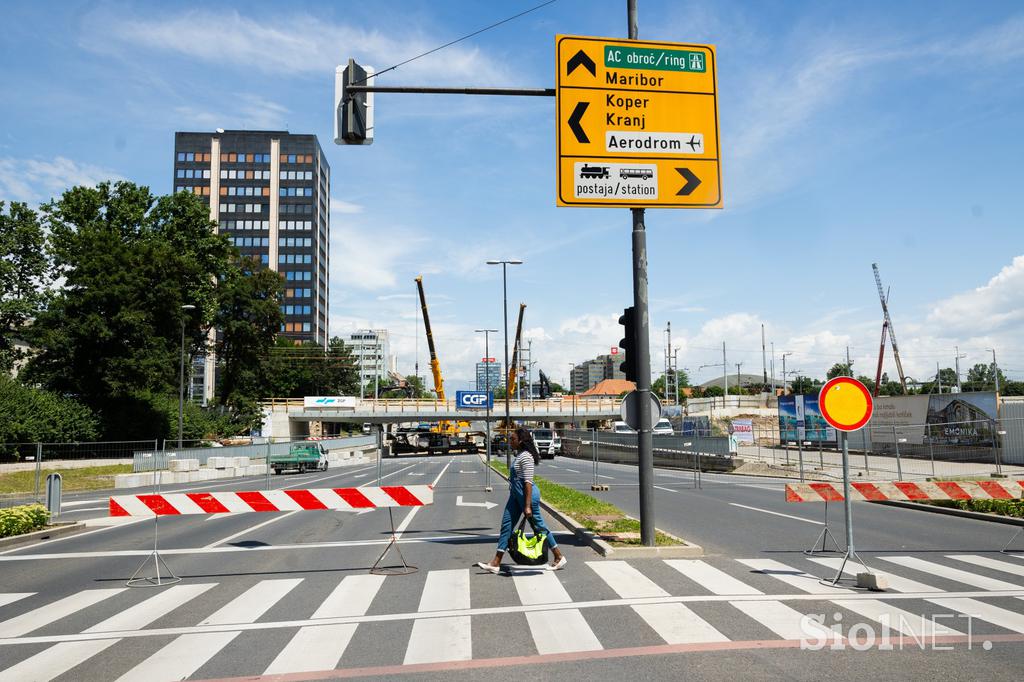 železniški nadvoz, Dunajska cesta v Ljubljani