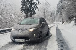 Električni renault zoe in zima: Kako, koliko daleč in za koliko evrov na smučanje, kje polniti?