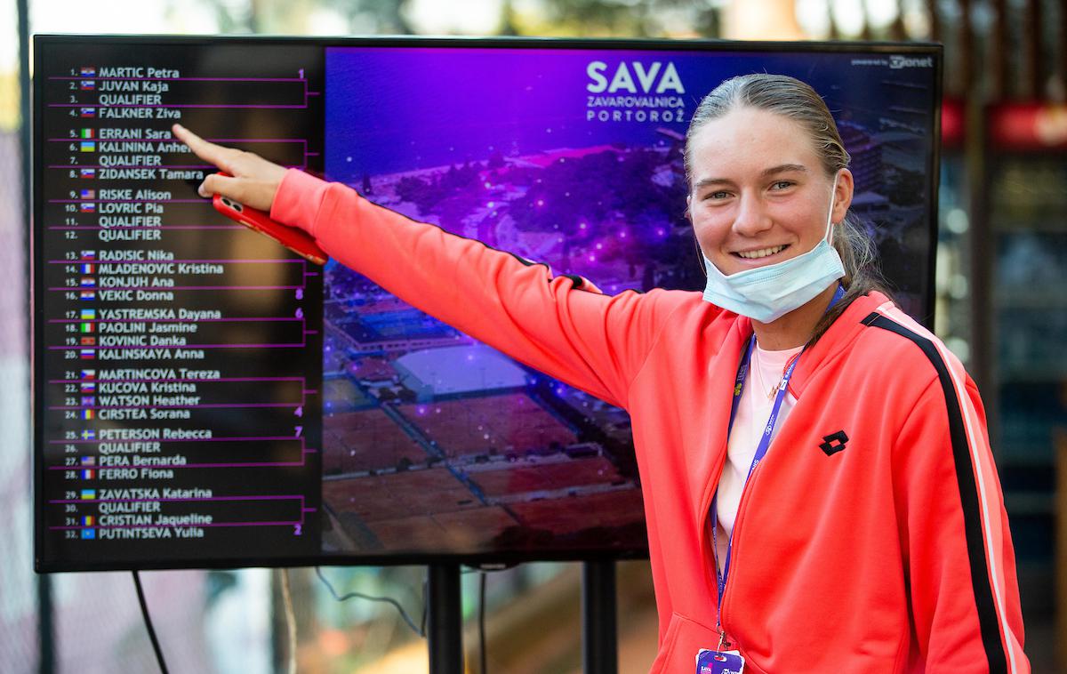 Živa Falkner, WTA Portorož | Živa Falkner je najmočnejše slovensko orožje na turnirju v Krškem, na katerem nastopa pravljično število slovenskih igralk, sedem. | Foto Vid Ponikvar