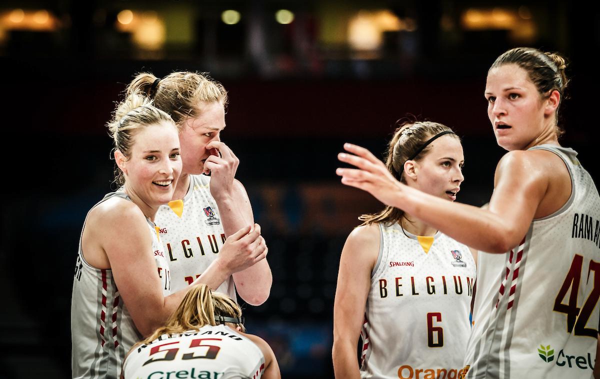 EuroBasket 2019: Belgijke | Belgijke, ki so v repazažu za četrtfinale izločile Slovenke, so v boju za polfinale klonile proti Francozinjam. | Foto Vid Ponikvar