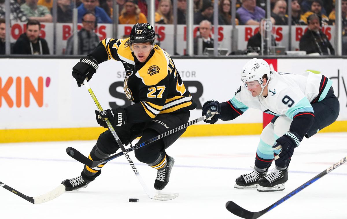 Boston Bruins Seattle | Boston Bruins, vodilna ekipa lige NHL, je doma z 0:3 izgubila proti Seattlu.  | Foto Guliverimage