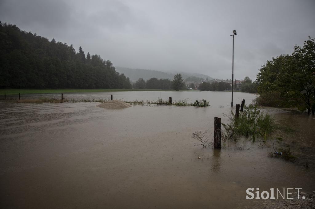 Visoka voda, poplave, dež, padavine.