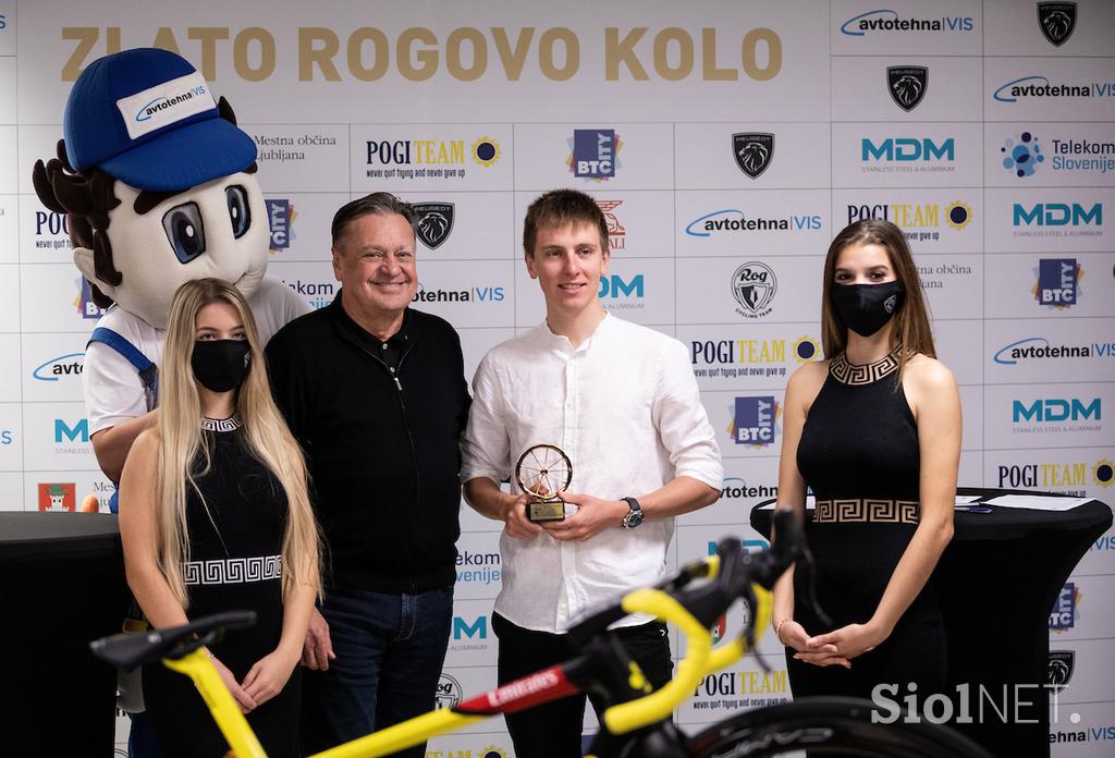 Zlato Rogovo kolo 2021 - Tadej Pogačar, Eugenija Bujak, Kristjan Hočevar