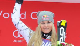 Lindsey Vonn z dvema izjemnima predstavama že stodevetnajstič na odru za zmagovalce