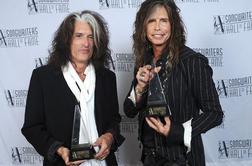 Steven Tyler in Joe Perry v dvorani slavnih tekstopiscev