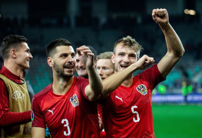 Avstrijci so se povsem približali preboju na Euro 2020. | Foto: Vid Ponikvar