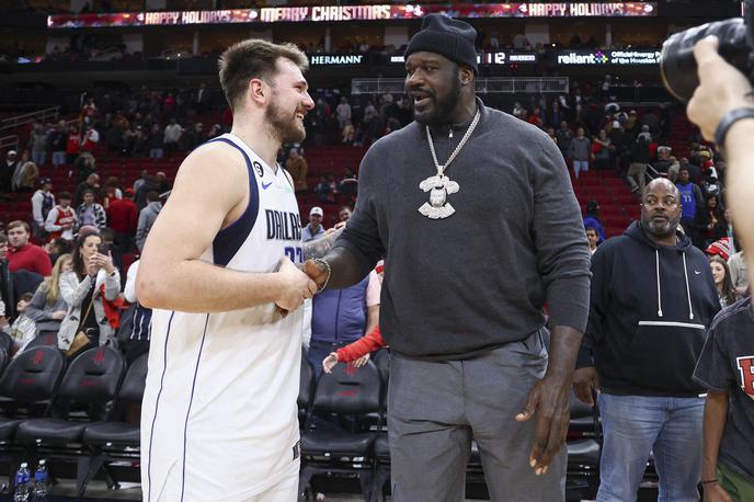 Luka Dončić Shaquille O'Neal | Luka Dončić je s 50 točkami postavil svoj strelski rekord sezone in je le za točko zaostal za najboljšim izkupičkom v karieri. | Foto Reuters