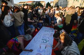 protesti madžarska LGBT