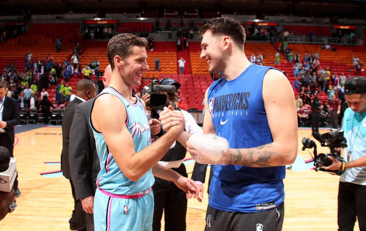 Luka Dončić Goran Dragić TWITTER | Goran Dragić in Luka Dončić sta morala sezono prekiniti 12. marca. | Foto Twitter