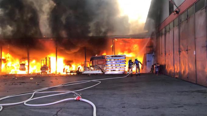 požar na Ižanski cesti | Foto: Gasilska brigada Ljubljana