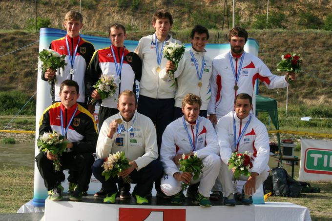 Nejc Žnidarčič, Anže Urankar in Simon Oven medalja | Foto: Nina Jelenc