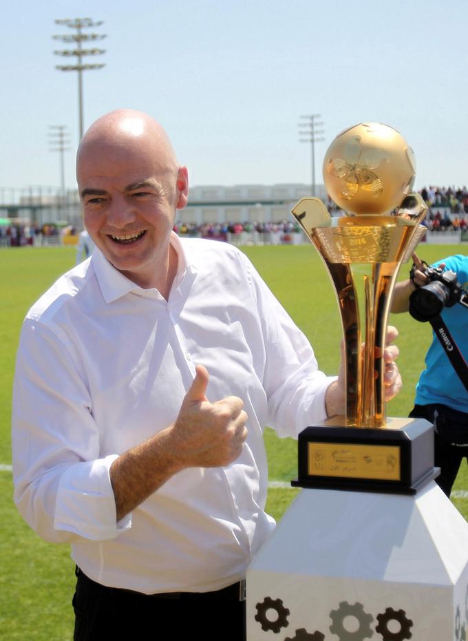 Gianni Infantino je v Katarju, ki bo najboljše nogometaše na svetu gostil 2022, potrdil pomembno spremembo na SP. | Foto: Reuters