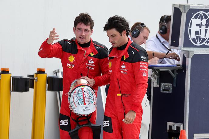 Miami Charles Leclerc Ferrari | Slika, ki pove več kot tisoč besed. Obup Ferrarijevih dirkačev po VN Miamija. | Foto Guliver Image