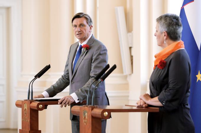 Borut Pahor, Lidija Jerkič | Foto: STA ,