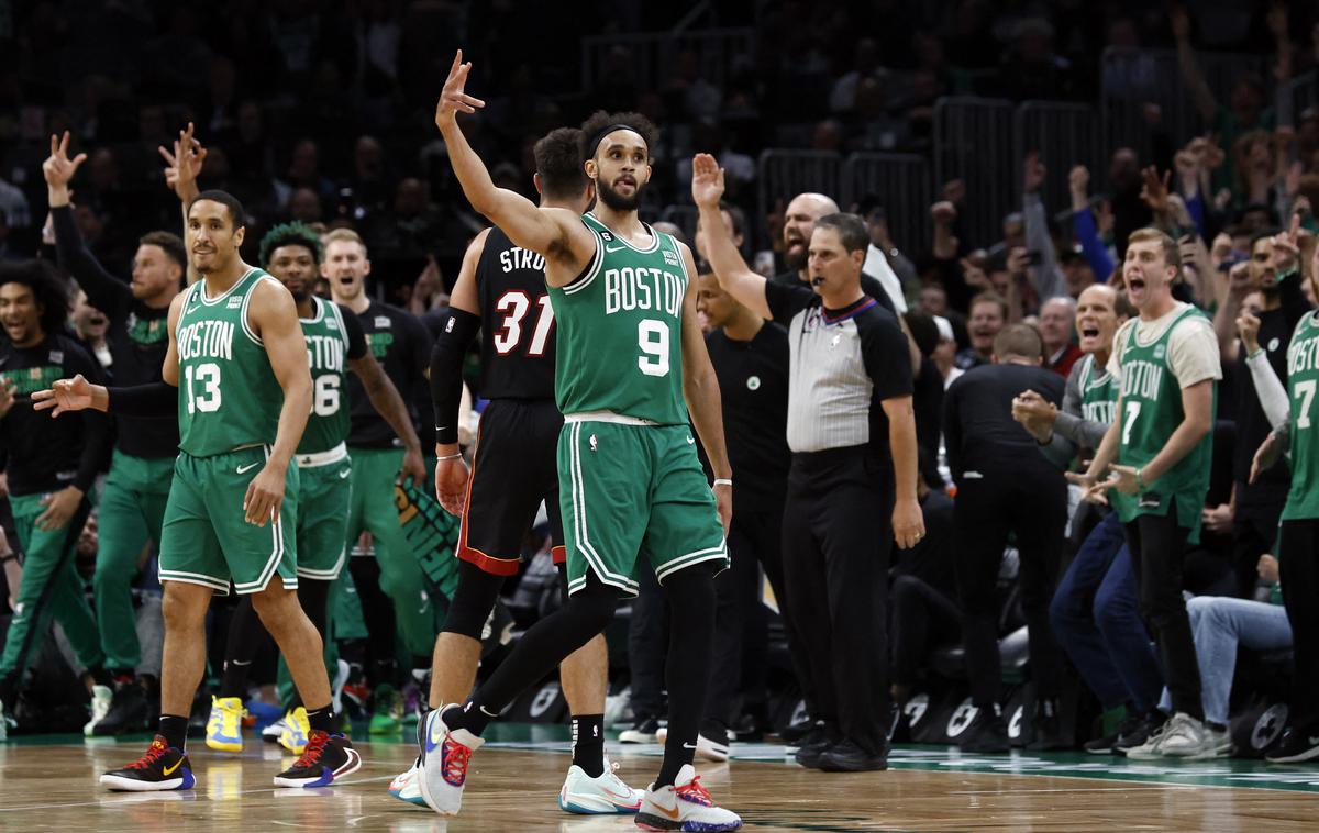 Boston Celtics Derrick White | Derrick White je bil s 24 točkami prvi strelec Bostona. | Foto Reuters