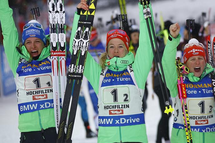 biatlon štafeta ženske | Foto Reuters