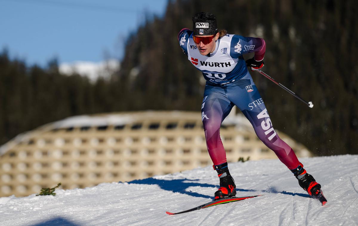 Gus Schumacher | Gus Schumacher je prvič stopil na najvišjo stopničko na tekmi svetovnega pokala. | Foto Guliverimage