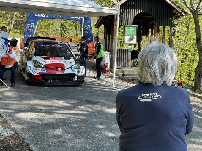 Moutonova kot vodja varnosti na reliju za SP na Hrvaškem | Foto: Gregor Pavšič