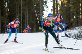 Biatlon Pokljuka zasledovalna tekma ženska