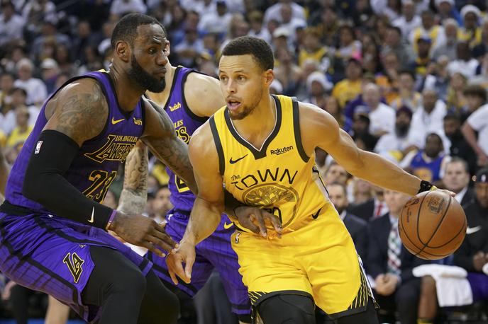 Stephen Curry LeBron James | James in Curry: skupaj po olimpijsko zlato? | Foto Reuters